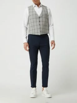 Am billigsten ? Atelier Torino Weste Aus Leinen-Schurwoll-Mix Modell 'Panfilo' - Hellgrau ?