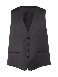 Neu ? BOSS Weste Aus Schurwolle - Anthrazit ⌛