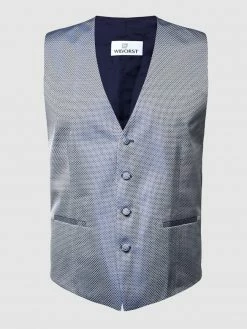 Besorgen ? Wilvorst Weste Mit Webmuster - Blau ✔️