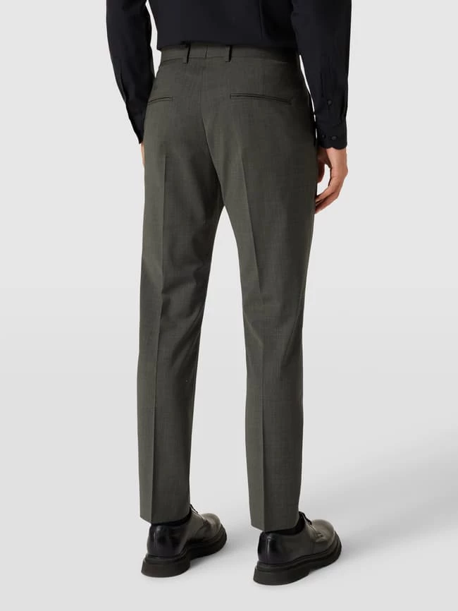 Schlussverkauf ⌛ Tiger Of Sweden Regular Fit Anzughose In Melierter Optik Modell 'Tenutas' - Olivgrün ⭐ – Bild 5