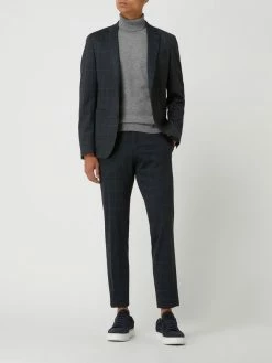 Schlussverkauf ? DIGEL Extra Slim Fit Anzughose Mit Viskose-Anteil Modell 'Nanno' - Marineblau ⌛