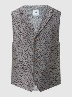 Bestpreis ⌛ Atelier Torino Weste Mit Allover-Muster Modell 'Orazio' - Orange ?