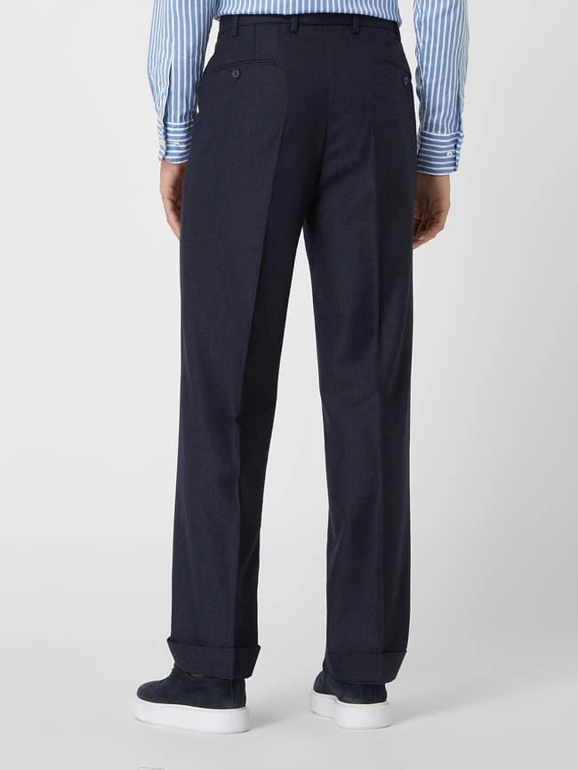 Billig ? Hiltl Anzughose Aus Schurwolle Modell 'Milano' - Marineblau Meliert ❤️ – Bild 5