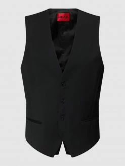 Top 10 ? HUGO Anzugweste Mit Paspeltaschen - Schwarz ?