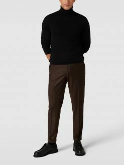 Schlussverkauf ? THE KOOPLES Anzugshose Mit Bügelfalten Modell 'PANTALON SEUL' - Mittelbraun ?