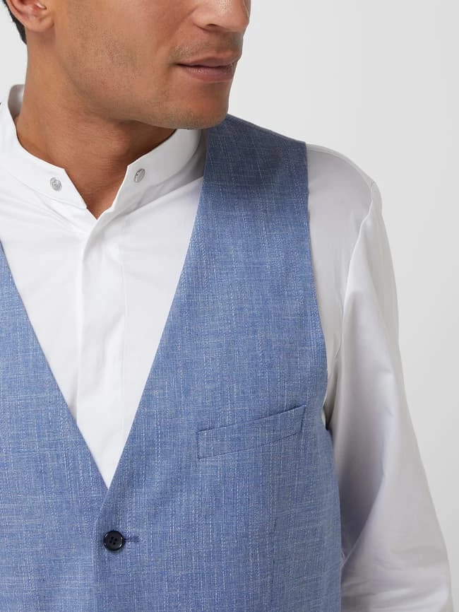 Aktion ? Strellson Weste Mit Leinen-Anteil Modell 'Gyl' - Hellblau ✨ – Bild 3