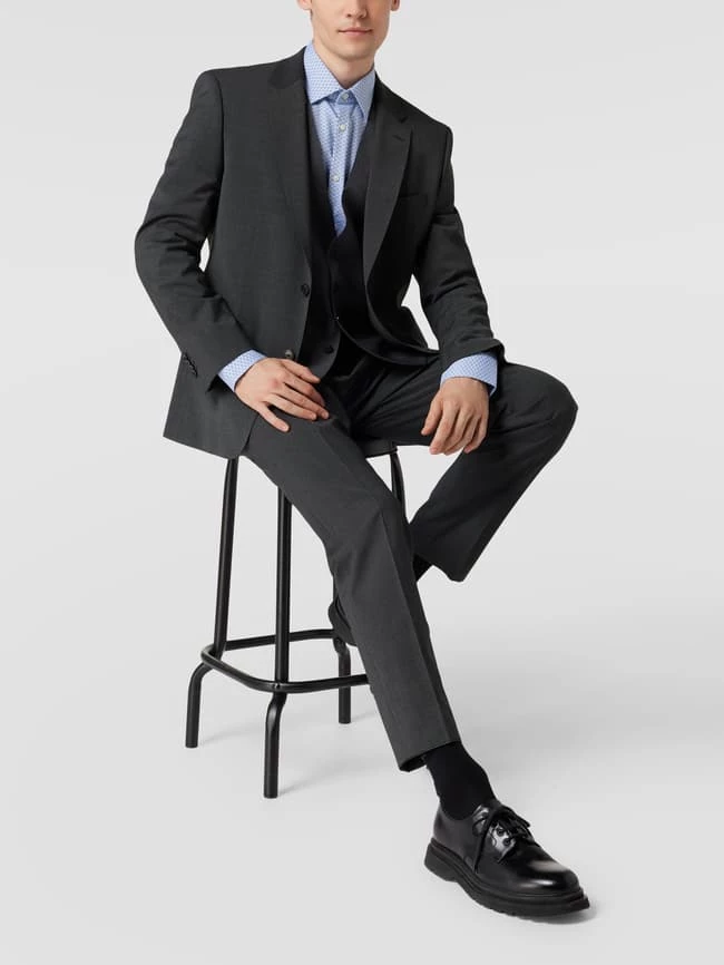 Brandneu ? BOSS Anzughose In Unifarbenem Design - Anthrazit ✨