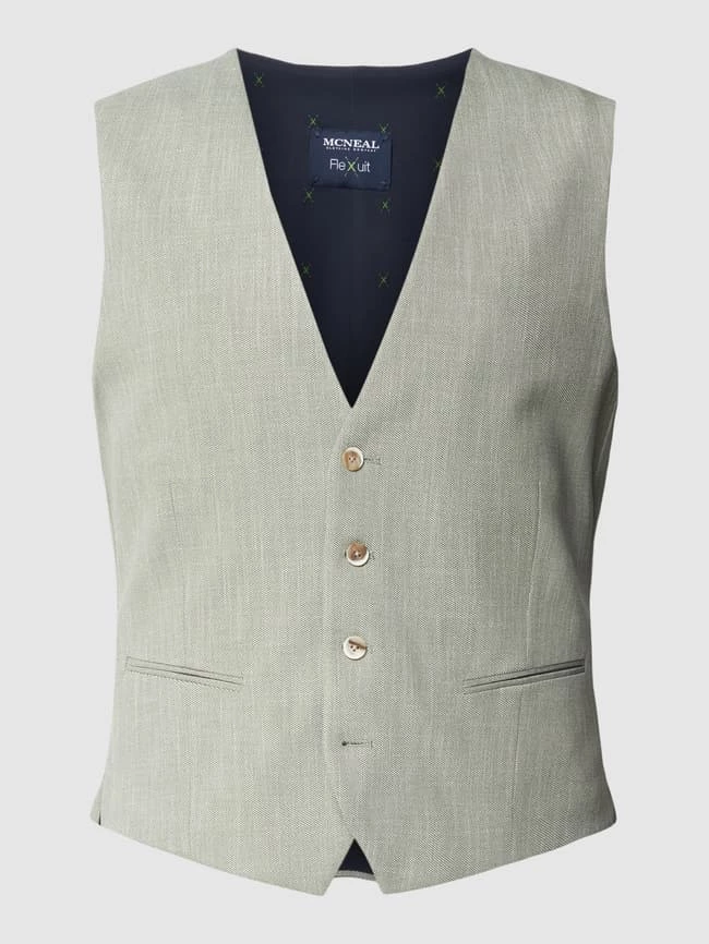 Am billigsten ❤️ MCNEAL Weste Mit Paspeltaschen Modell 'Emil' - Grün ? – Bild 2