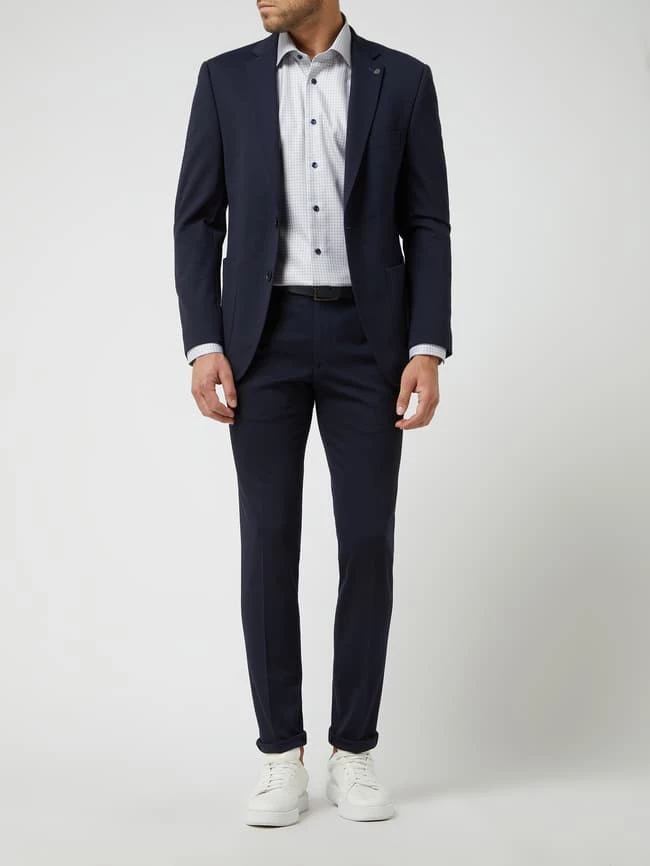 Am billigsten ? DIGEL Modern Fit 2-Knopf-Sakko Aus Jersey Modell 'Edison' - Marineblau ✨