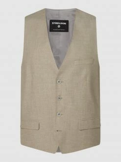Schlussverkauf ? Strellson Weste Mit Leinen-Anteil Modell 'Gyl' - Beige ?