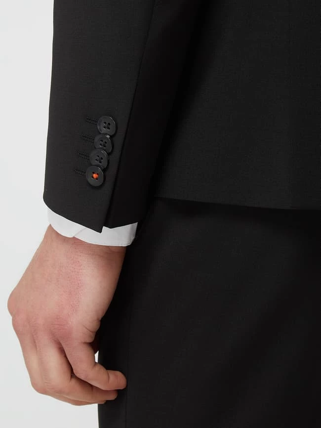 Brandneu ? Roy Robson Extra Slim Fit 2-Knopf-Sakko Aus Schurwollmischung - Schwarz ✨ – Bild 5