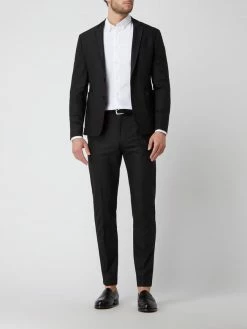 Aktion ? MOS MOSH Slim Fit Anzughose Mit Stretch-Anteil Modell 'Russel' - Schwarz ?