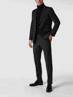 Budget ⭐ Strellson Slim Fit 2-Knopf-Sakko Mit Fallendem Revers 'Flex Cross' - Anthrazit ?