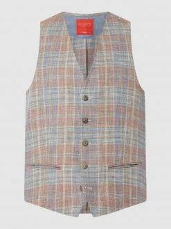 Brandneu ? DIGEL Slim Fit Weste Mit Leinen-Anteil Modell 'Lucien' - Altrosa ⌛