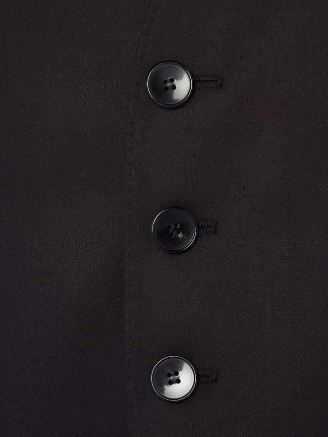 Bestes Angebot ✨ BOSS Weste Aus Schurwolle - Schwarz ✨ – Bild 2