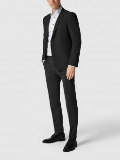 Budget ? Strellson Slim Fit 2-Knopf-Sakko Mit Stretch-Anteil 'Flex Cross' - Anthrazit ✔️