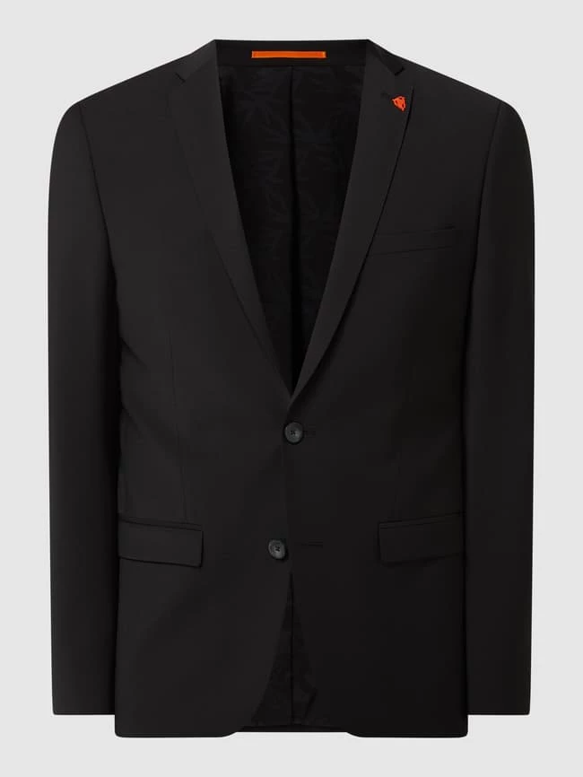 Brandneu ? Roy Robson Extra Slim Fit 2-Knopf-Sakko Aus Schurwollmischung - Schwarz ✨ – Bild 2