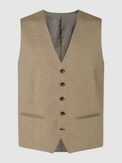 Bestes Angebot ? Selected Homme Slim Fit Weste Mit Stretch-Anteil Modell 'Mylologan' - Beige Meliert ?