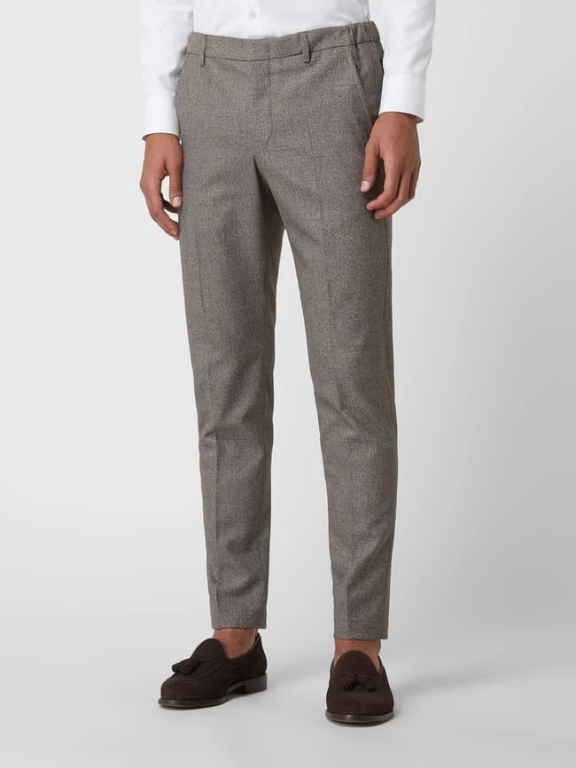 Budget ? Pierre Cardin Anzughose Mit Stretch-Anteil Modell 'Rick' - Aubergine Meliert ? – Bild 4