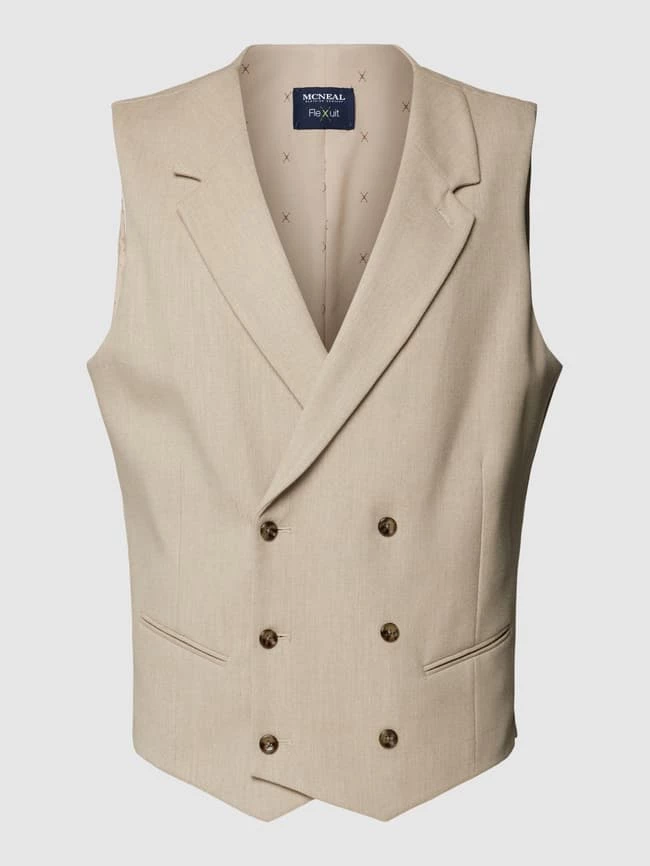 Großhandel ? MCNEAL Weste Mit Paspeltaschen - Beige ?