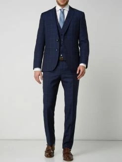 Blitzangebot ? BOSS Slim Fit 2-Knopf-Sakko Aus Schurwolle Modell 'Huge' - Blau ?