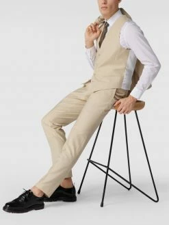 Rabatt ⌛ HUGO Anzugweste Mit Paspeltaschen - Beige ?