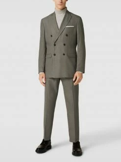 Budget ? Selected Homme Comfort Fit Anzughose Mit Strukturmuster Modell 'DAXLOGAN' - Hellgrau ?