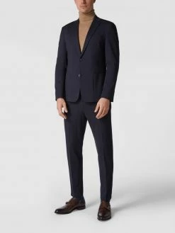 Auslauf ? Strellson Slim Fit Anzughose Aus Jersey Modell 'Saturn' - Marineblau ?