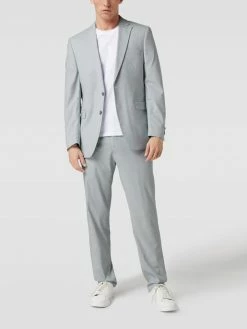 Budget ? Christian Berg Men Slim Fit Anzughose In Melierter Optik - Hellblau ✨