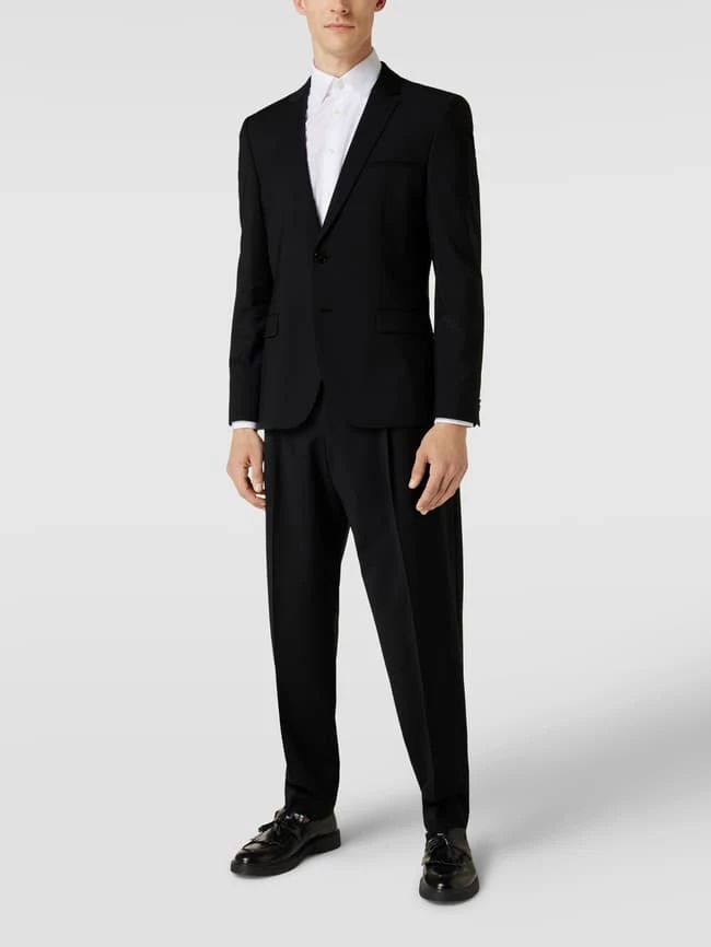 Neu ? HUGO Hose Mit Bundfalten Modell 'Felix' - Schwarz ?