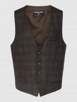 Angebote ? Strellson Weste Mit Allover-Muster Modell 'Gyl' - Dunkelbraun ?