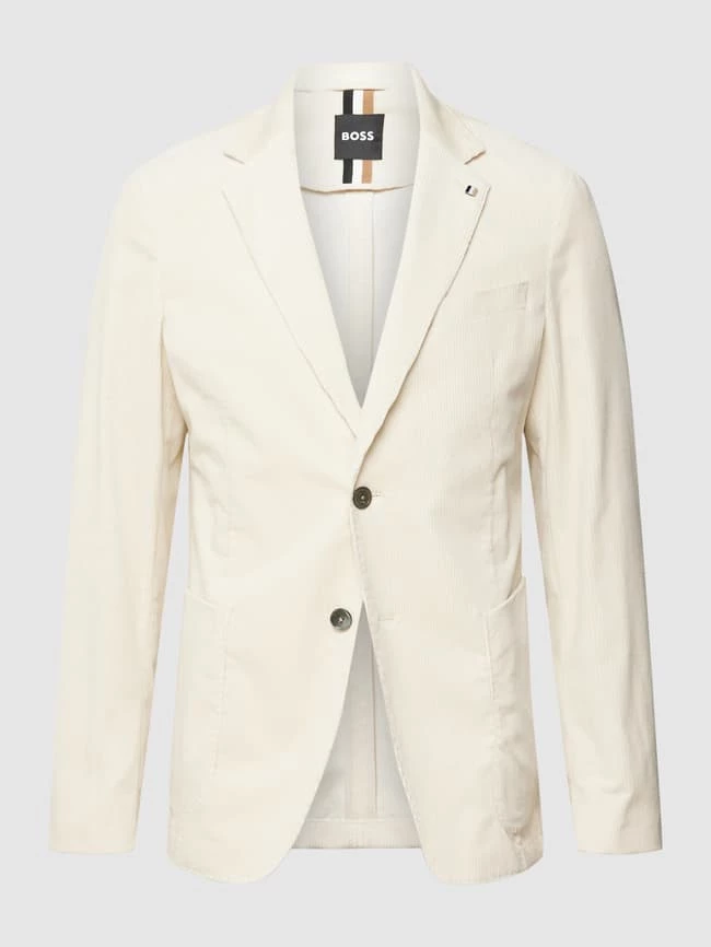 Bester Verkauf ? BOSS Slim Fit 2-Knopf-Sakko Aus Cord Modell 'Hanry' - Offwhite ? – Bild 2