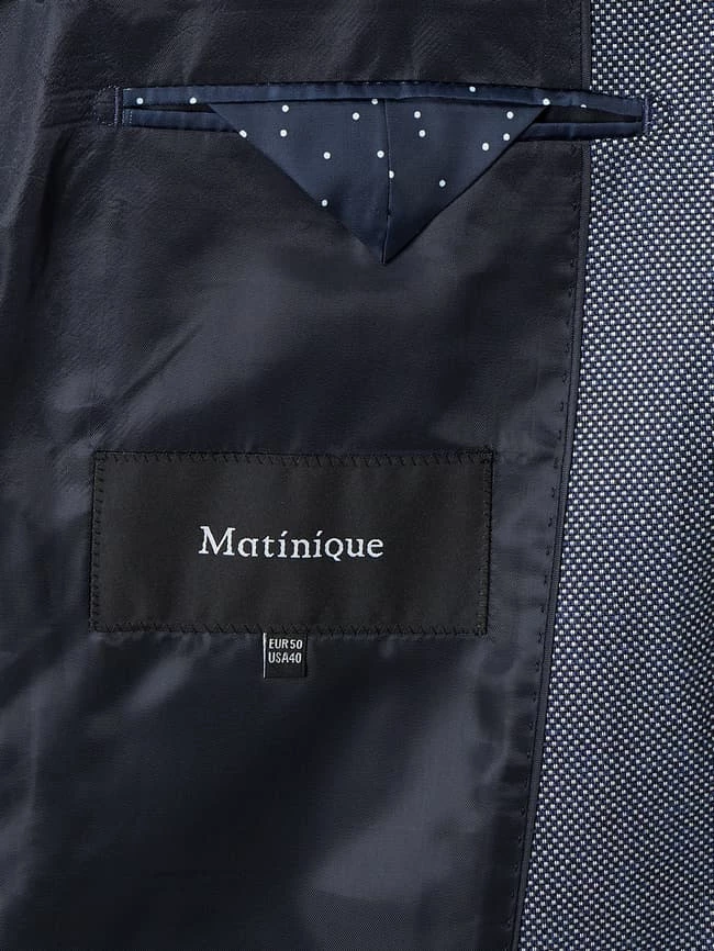 Schlussverkauf ? Matinique Slim Fit 2-Knopf-Sakko Mit Leinen-Anteil Modell 'Mageorge' - Marineblau ? – Bild 6
