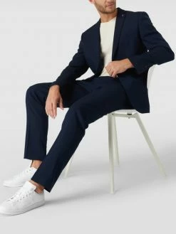 Budget ✔️ S.Oliver BLACK LABEL Anzug-Hose Mit Webmuster - Marineblau ?