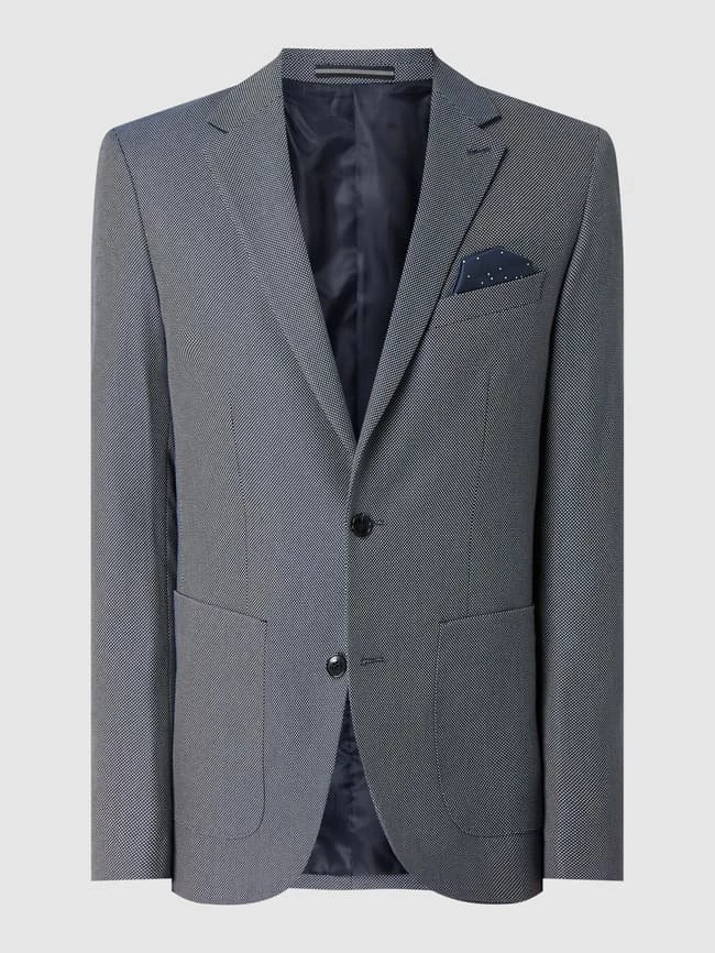 Schlussverkauf ? Matinique Slim Fit 2-Knopf-Sakko Mit Leinen-Anteil Modell 'Mageorge' - Marineblau ? – Bild 2