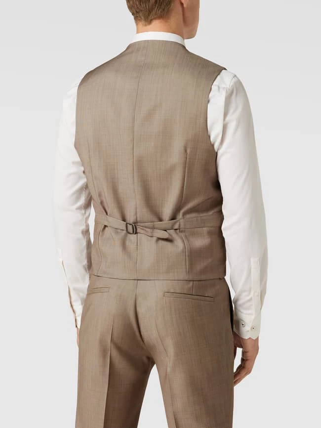 Auslauf ? CG - Club Of Gents Weste Mit Schalkragen - Beige ? – Bild 5