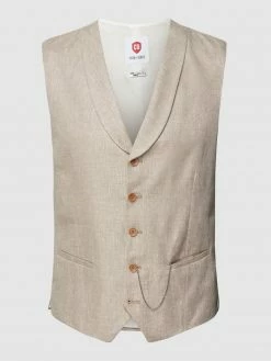 Bestes Angebot ? CG - Club Of Gents Weste Mit Schalkragen - Beige ?