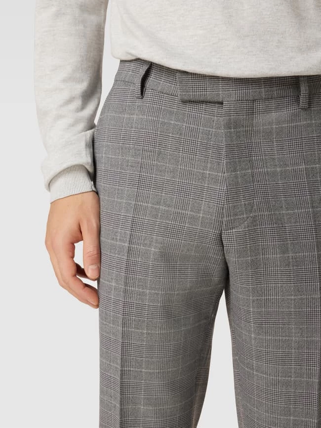 Neu ? Pierre Cardin Anzughose Mit Glencheck-Muster Modell 'Rick' - Hellgrau ? – Bild 3