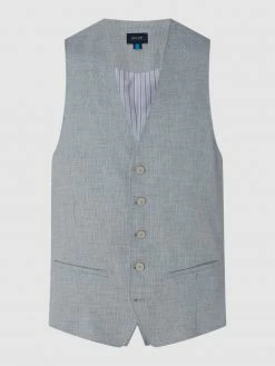 Neu ? Pierre Cardin Modern Fit Weste Mit Stretch-Anteil Modell 'Gab' - 'Futureflex' - Bleu ?