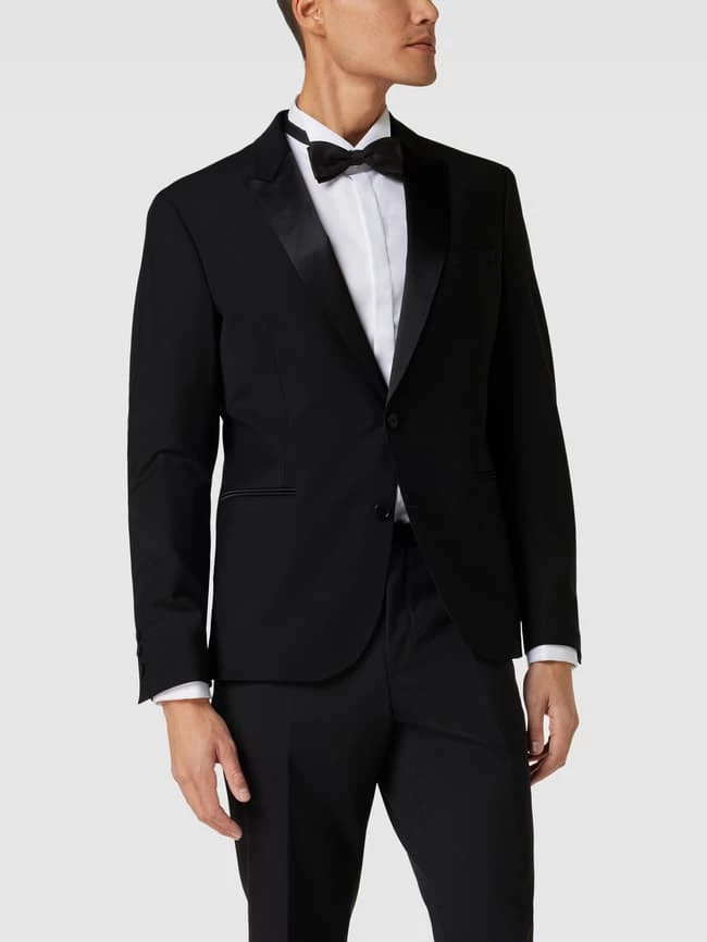 Top 10 ? Drykorn 2-Knopf-Sakko Mit Reverskragen Modell 'LORIENT' - Schwarz ? – Bild 4