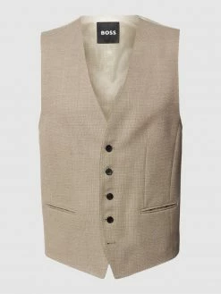 Neu ? BOSS Weste Mit Allover-Label Modell 'Jeckson' - Beige ?