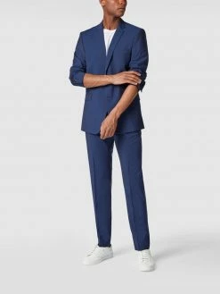 Schlussverkauf ? Strellson Slim Fit Anzughose Aus Reiner Schurwolle - Blau ?