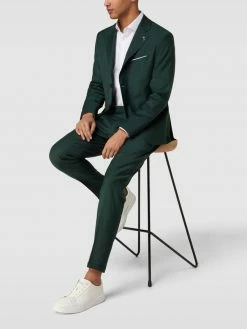 Am billigsten ? Cinque Anzugshose Mit Bügelfalten Modell 'Sand' - Dunkelgrün ?