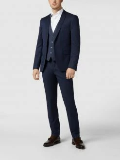 Blitzangebot ? MCNEAL Slim Fit Weste Mit Webmuster - Marineblau ✨