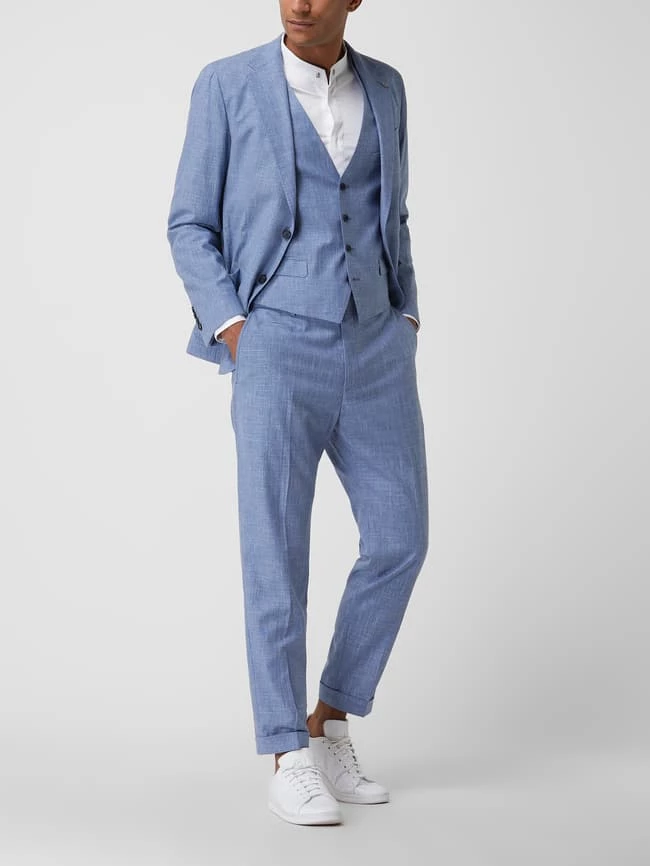 Aktion ? Strellson Weste Mit Leinen-Anteil Modell 'Gyl' - Hellblau ✨