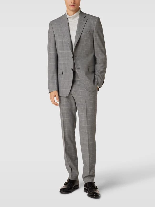 Neu ? Pierre Cardin Anzughose Mit Glencheck-Muster Modell 'Rick' - Hellgrau ?