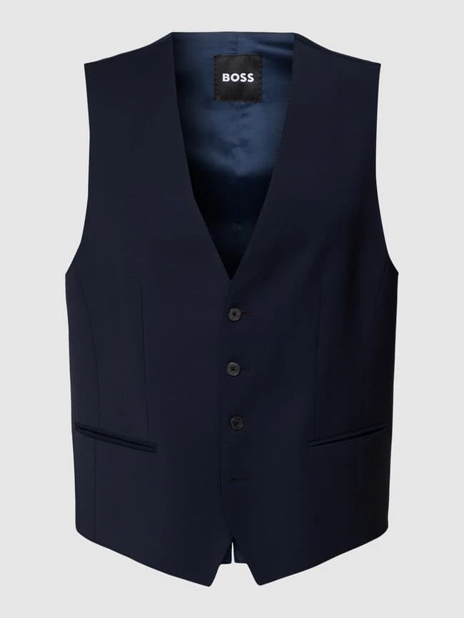 Beste Bewertungen von ✨ BOSS Weste Mit Paspeltaschen - Marineblau ✨ – Bild 2