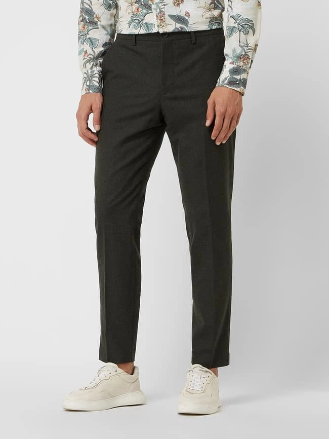 Besorgen ? Selected Homme Slim Fit Anzughose Mit Stretch-Anteil Modell 'Adrian' - Olivgrün ? – Bild 3