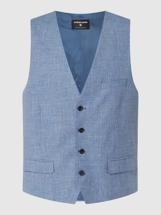 Aktion ? Strellson Weste Mit Leinen-Anteil Modell 'Gyl' - Hellblau ✨ – Bild 2
