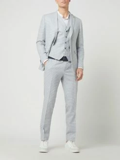 Am billigsten ? CG - Club Of Gents Slim Fit Weste Mit Leinen-Anteil Modell 'Paddy' - Hellblau ?